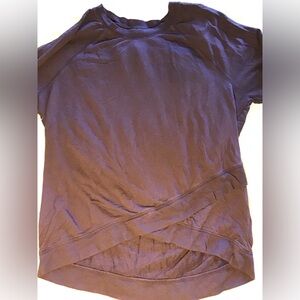 Athleta purple sweatshirt women’s large asymmetrical front hemline